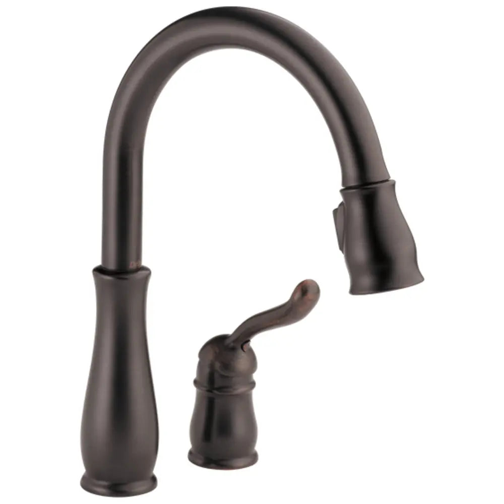 Delta Leland Pull-Down Kitchen Faucet with Magnetic Docking Spray Head and Soap/Lotion Dispenser - Includes Lifetime Warranty