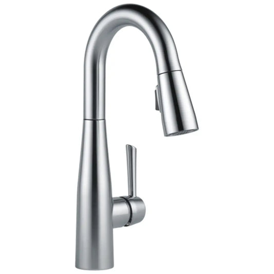 Delta Essa Pull-Down Bar/Prep Faucet with Magnetic Docking Spray Head - Includes Lifetime Warranty