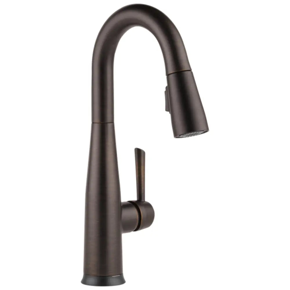 Delta Essa Pull-Down Bar/Prep Faucet with On/Off Touch Activation and Magnetic Docking Spray Head - Includes Lifetime Warranty (5 Year on Electronic Parts)