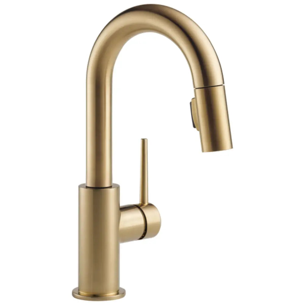 Delta Trinsic 1.8 GPM Single Hole Pull-Down Bar/Prep Faucet with Magnetic Docking Spray Head