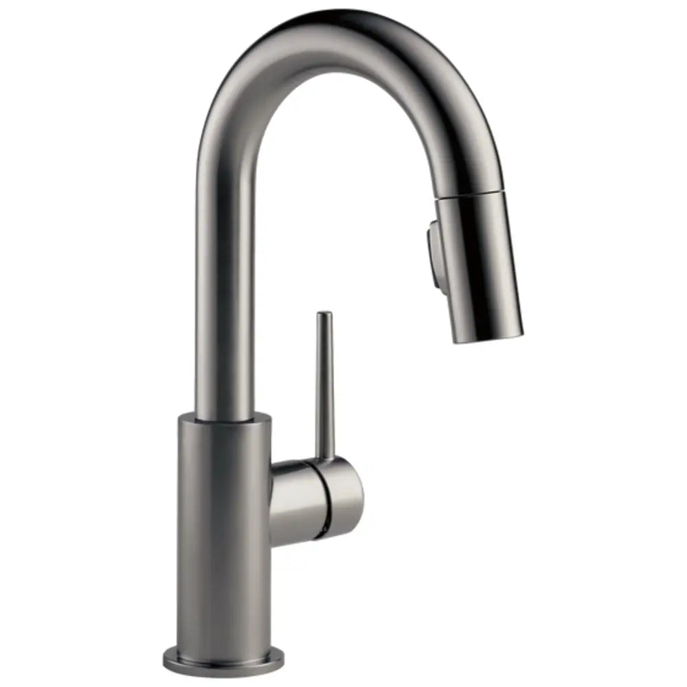 Delta Trinsic 1.8 GPM Single Hole Pull-Down Bar/Prep Faucet with Magnetic Docking Spray Head
