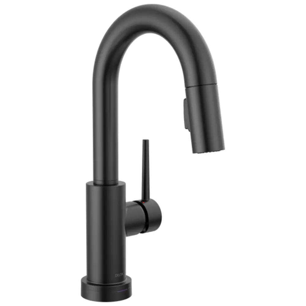 Delta Trinsic 1.8 GPM Single Hole Pull Down Touchless Bar Faucet with Touch2O Touch-Clean, MagnaTite Docking and Diamond Seal Cartridge Technologies