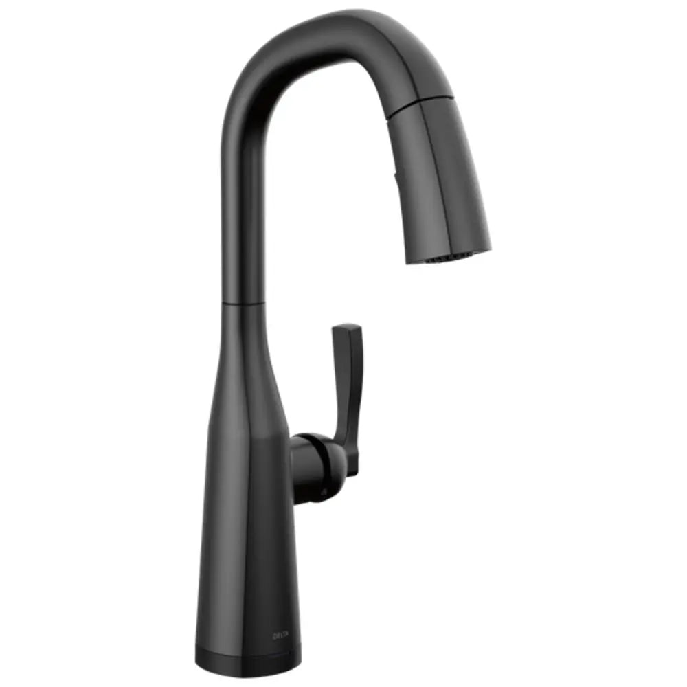 Delta Stryke 1.8 GPM Pull-Down Bar/Prep Faucet with On/Off Touch Activation and Magnetic Docking Spray Head