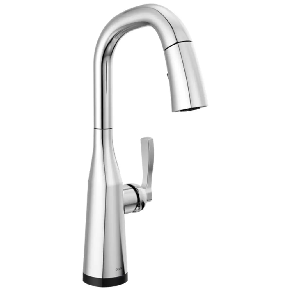 Delta Stryke 1.8 GPM Pull-Down Bar/Prep Faucet with On/Off Touch Activation and Magnetic Docking Spray Head
