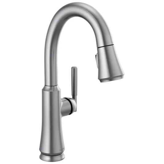 Delta Coranto 1.8 GPM Single Hole Pull Down Bar Faucet with Magnetic Docking Spray Head