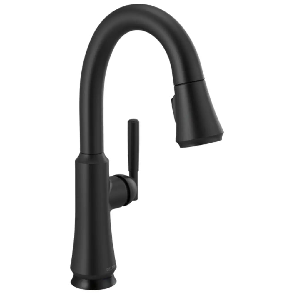 Delta Coranto 1.8 GPM Single Hole Pull Down Bar Faucet with On/Off Touch Activation and Magnetic Docking Spray Head