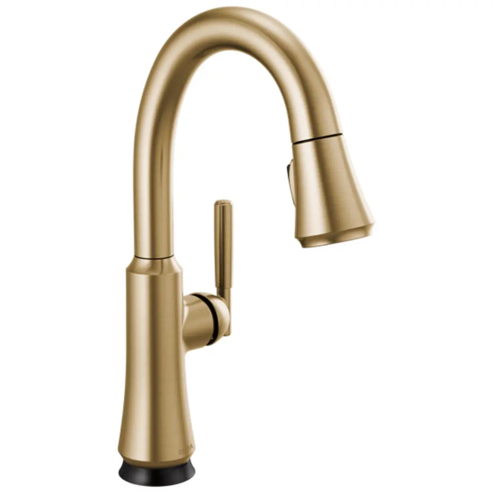 Delta Coranto 1.8 GPM Single Hole Pull Down Bar Faucet with On/Off Touch Activation and Magnetic Docking Spray Head