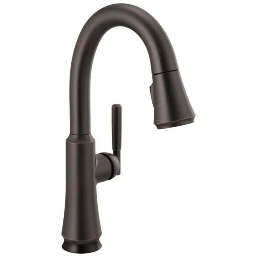 Delta Coranto 1.8 GPM Single Hole Pull Down Bar Faucet with On/Off Touch Activation and Magnetic Docking Spray Head