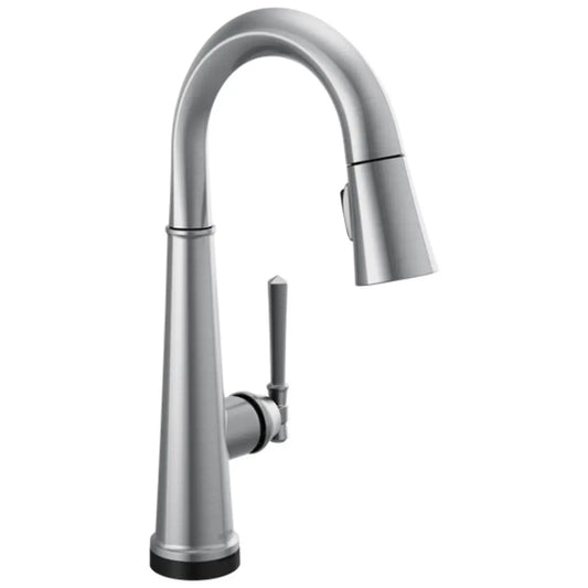 Delta Emmeline 1.8 GPM Pull-Down Bar/Prep Faucet with On/Off Touch Activation and Magnetic Docking Spray Head
