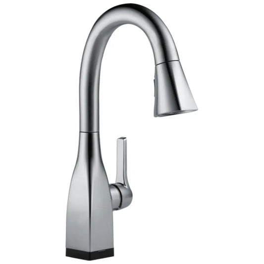 Delta Mateo Pull-Down Bar/Prep Faucet with On/Off Touch Activation and Magnetic Docking Spray Head - Includes Lifetime Warranty (5 Year on Electronic Parts)
