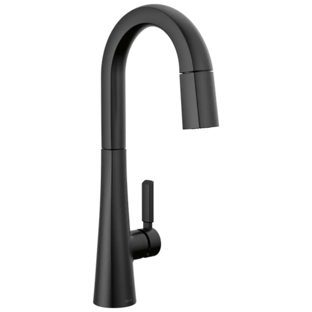 Delta Monrovia 1.8 GPM Single Hole Pull Down Bar/Prep Faucet with Magnetic Docking Spray Head - Limited Lifetime Warranty