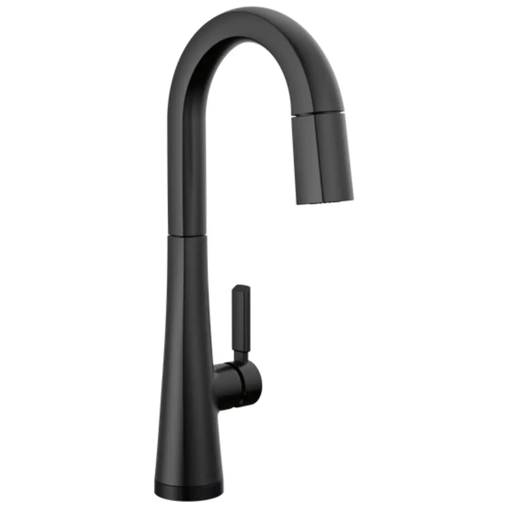 Delta Monrovia 1.8 GPM Deck Mounted Pull Down Bar Faucet with DIAMOND Seal, Touch-Clean, MagnaTite, and Touch2O Technologies
