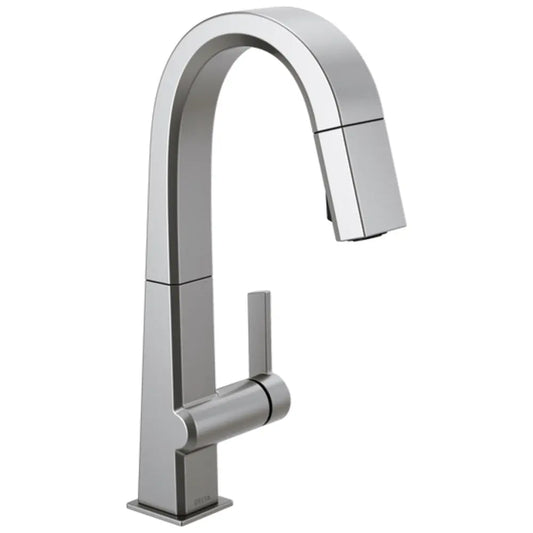 Delta Pivotal 1.8 GPM Single Hole Pull Down Bar Faucet with Magnetic Docking Spray Head - Limited Lifetime Warranty