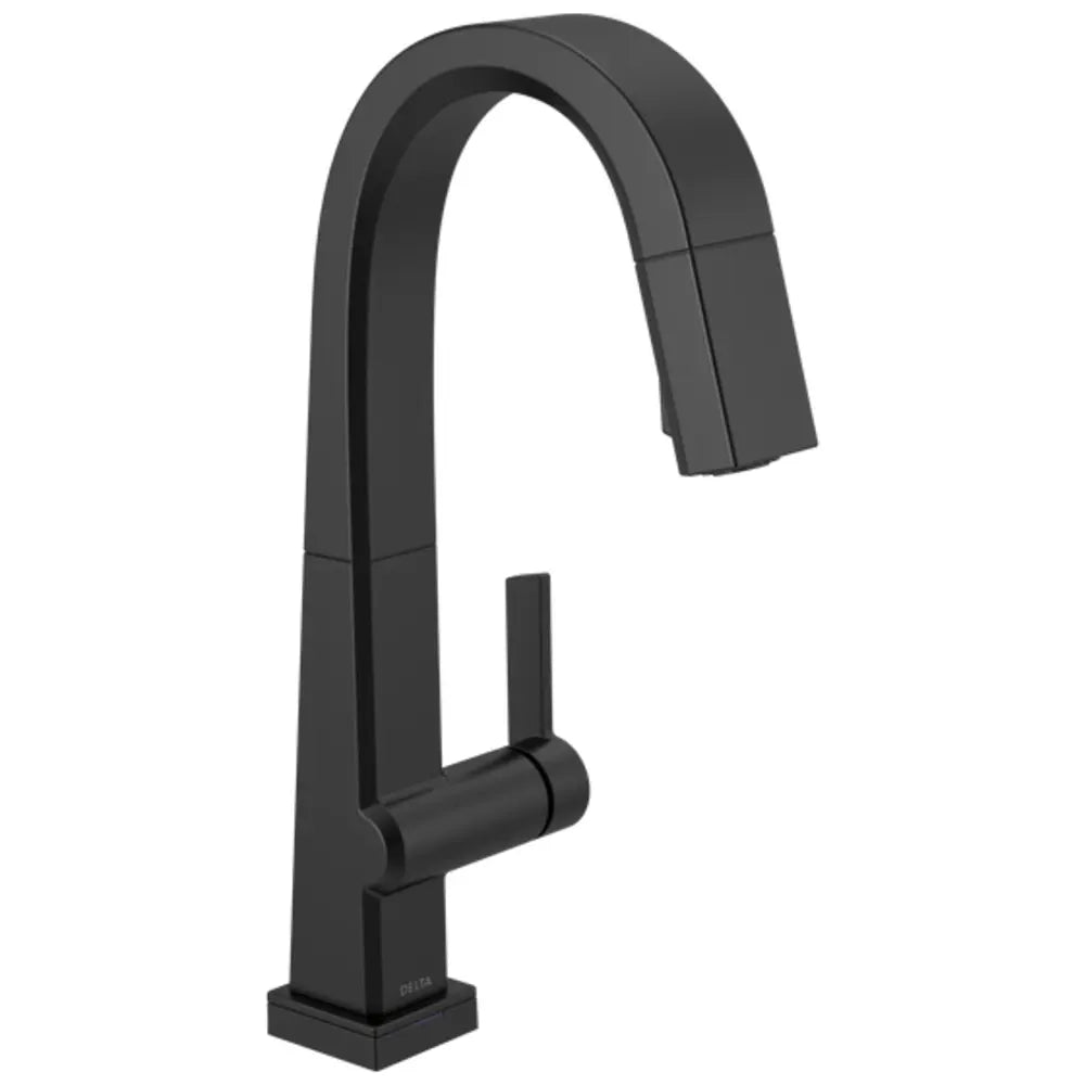 Delta Pivotal 1.8 GPM Single Hole Pull Down Bar Faucet with On/Off Touch Activation, Magnetic Docking Spray Head - Includes Lifetime Warranty (5 Year on Electronic Parts)