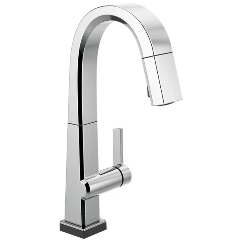Delta Pivotal 1.8 GPM Single Hole Pull Down Bar Faucet with On/Off Touch Activation, Magnetic Docking Spray Head - Includes Lifetime Warranty (5 Year on Electronic Parts)