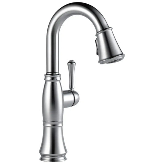 Delta Cassidy Pull-Down Bar/Prep Faucet with Magnetic Docking Spray Head - Includes Lifetime Warranty