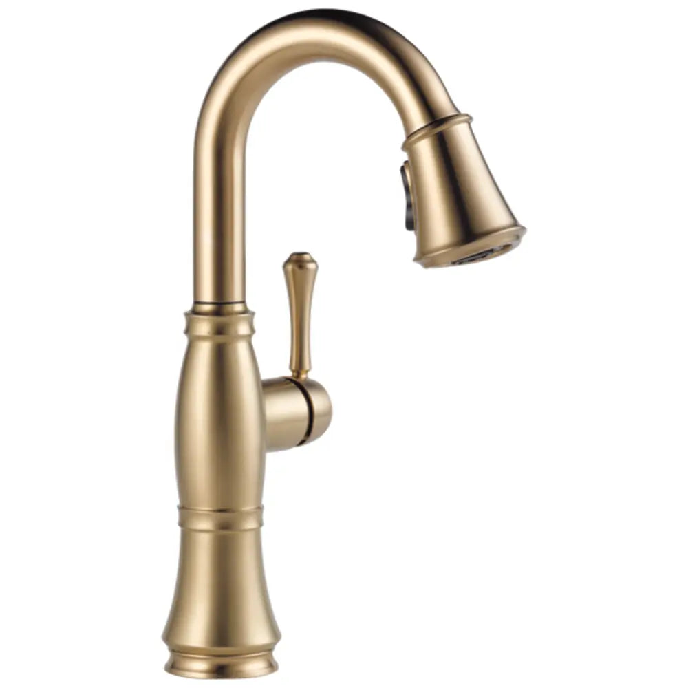 Delta Cassidy Pull-Down Bar/Prep Faucet with Magnetic Docking Spray Head - Includes Lifetime Warranty