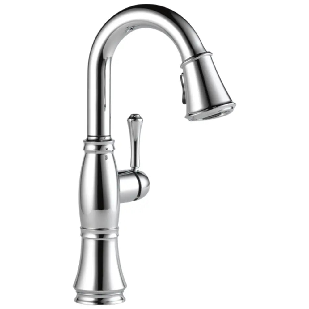 Delta Cassidy Pull-Down Bar/Prep Faucet with Magnetic Docking Spray Head - Includes Lifetime Warranty