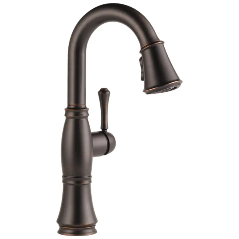 Delta Cassidy Pull-Down Bar/Prep Faucet with Magnetic Docking Spray Head - Includes Lifetime Warranty