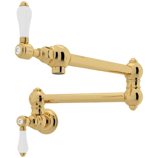 Rohl Italian Country Kitchen 1.5 GPM Wall Mounted Single Hole Pot Filler