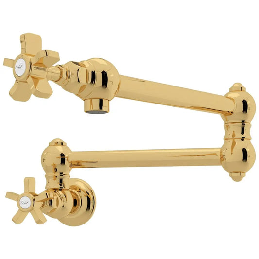 Rohl Italian Country Kitchen 1.5 GPM Wall Mounted Single Hole Pot Filler