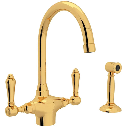 Rohl San Julio 1.5 GPM Single Hole Kitchen Faucet - Includes Side Spray