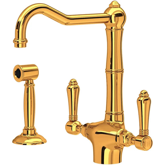 Rohl Acqui 1.5 GPM Single Hole Kitchen Faucet - Includes Side Spray