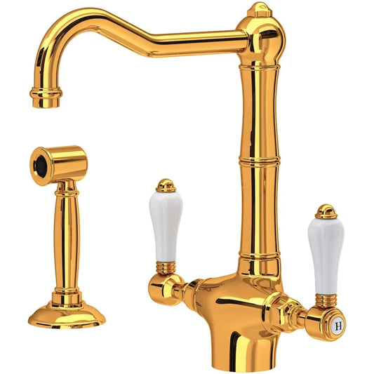 Rohl Acqui 1.5 GPM Single Hole Kitchen Faucet - Includes Side Spray