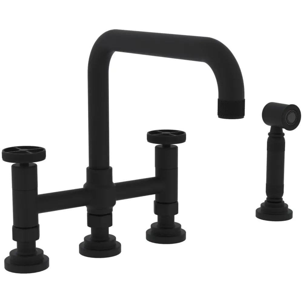 Rohl Campo 1.5 GPM Widespread Bridge Kitchen Faucet - Includes Side Spray