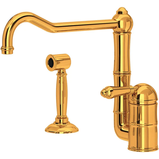 Rohl Acqui 1.5 GPM Single Hole Kitchen Faucet - Includes Side Spray