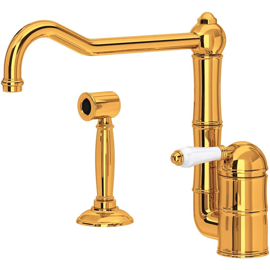 Rohl Acqui 1.5 GPM Single Hole Kitchen Faucet - Includes Side Spray