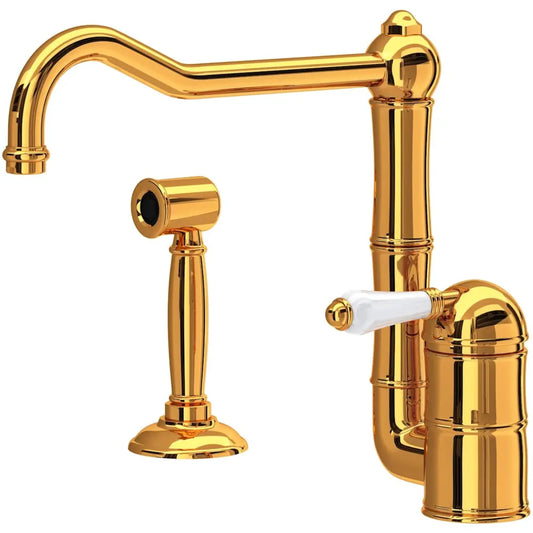 Rohl Acqui 1.5 GPM Single Hole Kitchen Faucet - Includes Side Spray