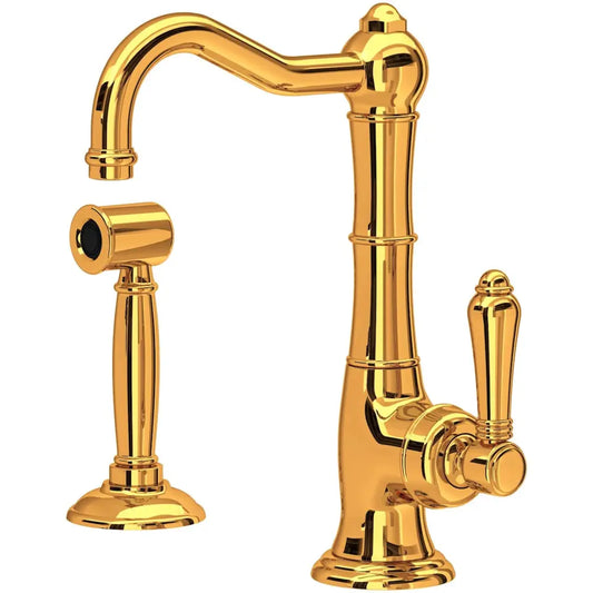 Rohl Acqui 1.5 GPM Single Hole Kitchen Faucet - Includes Side Spray