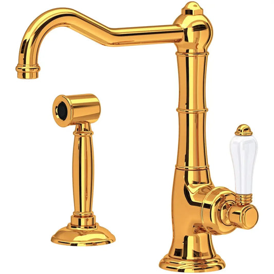Rohl Acqui 1.5 GPM Single Hole Kitchen Faucet - Includes Side Spray