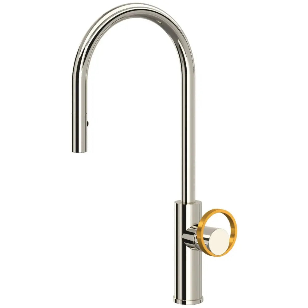 Rohl Eclissi 1.75 GPM Single Hole Pull Down Kitchen Faucet