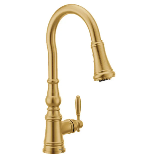 Moen Weymouth 1.5 GPM Single Hole Pull Down Kitchen Faucet