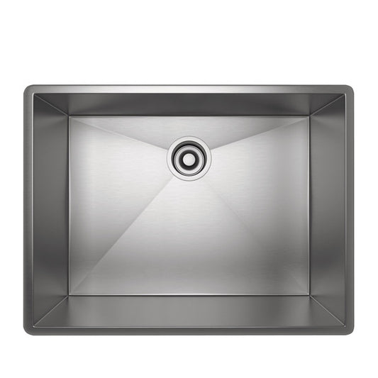 Rohl Forze RSS2418SB Single Bowl Undermount Stainless Steel Kitchen Sink