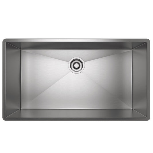 Rohl Forze RSS3016SB Single Bowl Undermount Stainless Steel Kitchen Sink