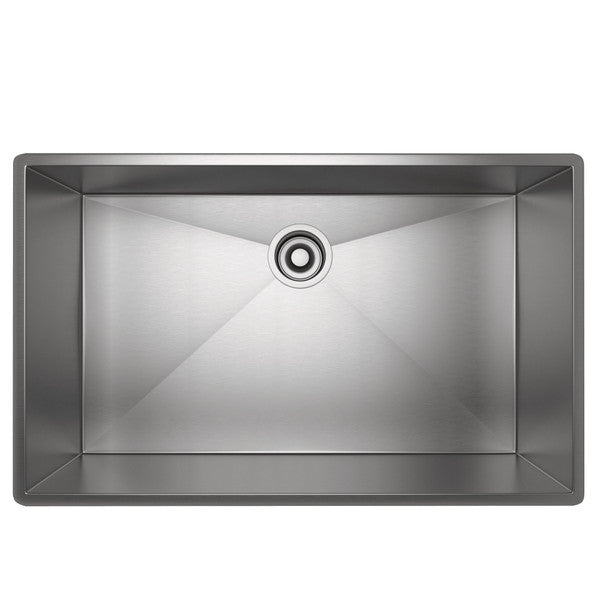 Rohl Proscenio RSA3018SB Single Bowl Farmhouse, Undermount Stainless Steel Kitchen Sink