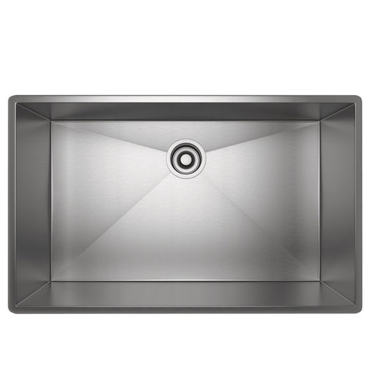 Rohl Proscenio RSA3018SB Single Bowl Farmhouse, Undermount Stainless Steel Kitchen Sink