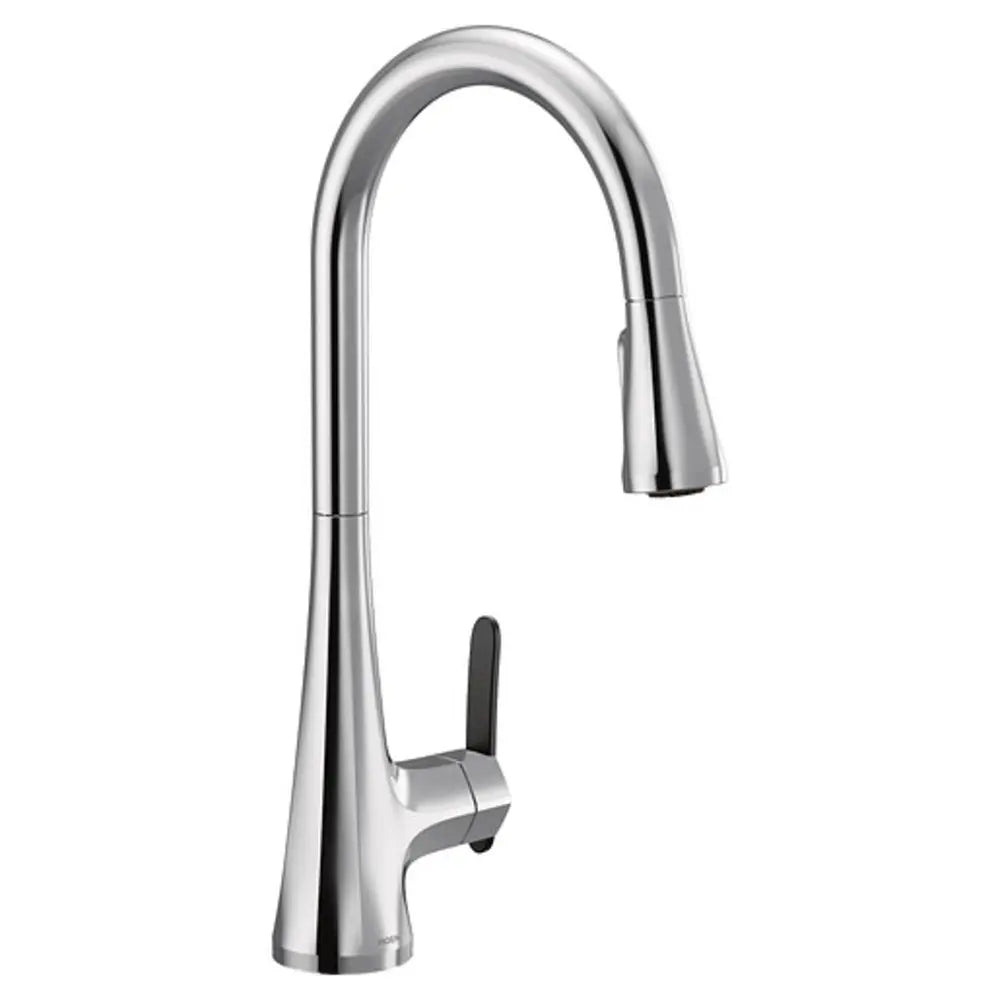 Moen Sinema 1.5 GPM Single Hole Pull Down Kitchen Faucet with Reflex, Duralock and Duralast