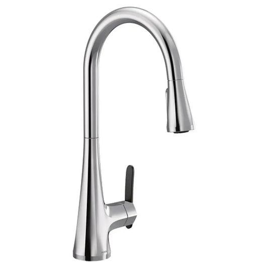 Moen Sinema 1.5 GPM Single Hole Pull Down Kitchen Faucet with Reflex, Duralock and Duralast