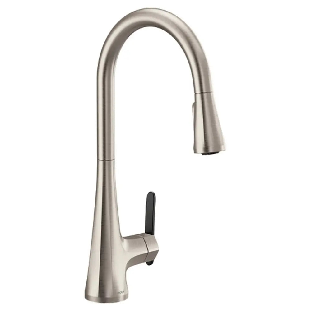 Moen Sinema 1.5 GPM Single Hole Pull Down Kitchen Faucet with Reflex, Duralock and Duralast