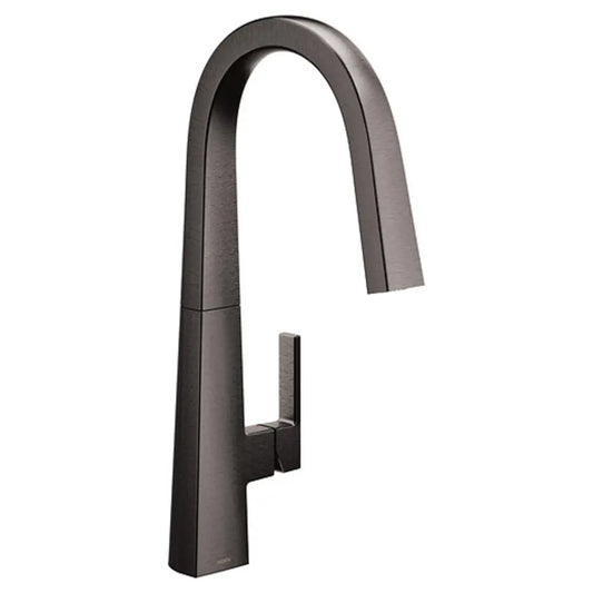 Moen Nio 1.5 GPM Deck Mounted Pull Down Kitchen Faucet with Power Clean, Duralock, Duralast, and Reflex Technology