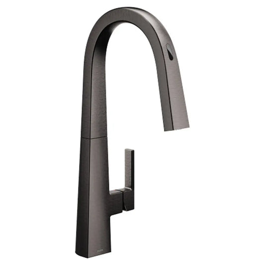 Moen Nio 1.5 GPM Single Hole Pull Down Smart Kitchen Faucet with Motion Control and Voice Activation - Includes Escutcheon