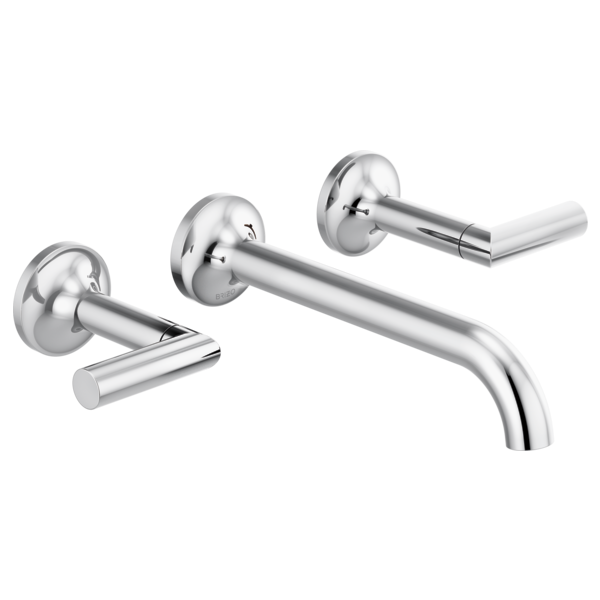 Brizo Odin 1.5 GPM Wall Mounted Widespread Bathroom Faucet - Less Handles and Rough In